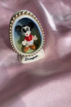 Vintage 60s Disneyland Mickey Mouse Bone China Souvenir Egg