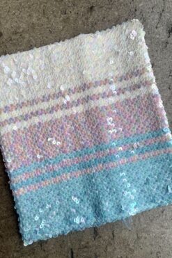 Vintage Pastel Disco Sequin Tube Top - S/M