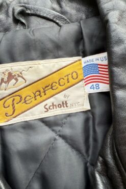 Alternative view of 80s Perfecto by Schott NYC Motorcycle Jacket - L
