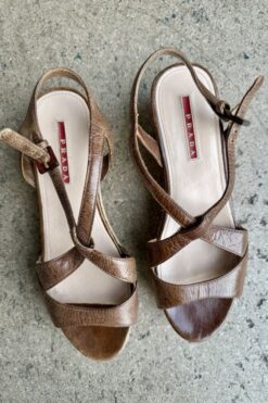 Prada Platform Wedge Shoes 7
