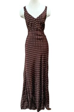 Vintage 1990s BETSEY JOHNSON Bias Cut Polka Dot Dress - S