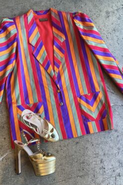 Hotbox-Vintage-South-Pasadena-California-Silk-Puff-Sleeve-Blazer_1973 Large