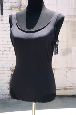 80s Black Swimsuit - Medium