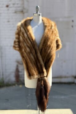 50s Mink Fur Cape, J. Galstinos