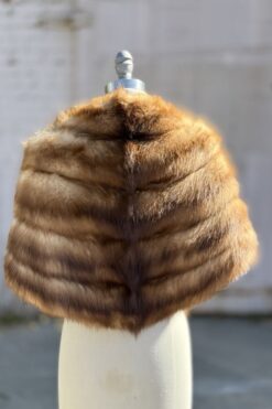 Alternative view of 50s Mink Fur Cape, J. Galstinos