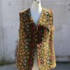 Handmade 1970s Floral Needlepoint Vest M