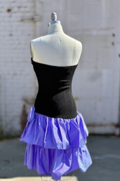 Alternative view of 80s Rampage Drop Waist Purple Bow Set - S