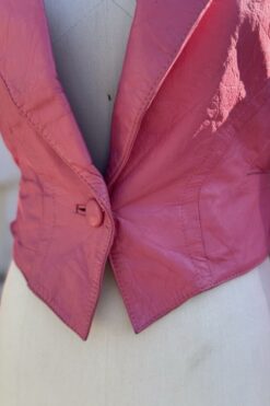 Alternative view of 80s Pink Leather Jacket by Chia