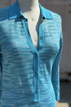 Alternative view of Y2K Missoni Striped Knit Dress - Large