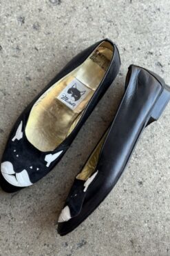 Vintage Mabels Tuxedo Cat Flats 9.5
