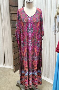 8367 Floral Print Kaftan