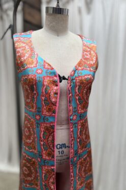 Alternative view of 60s Psychedelic Duster Vest M/L