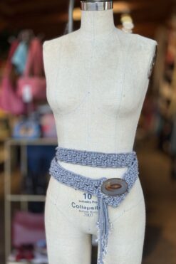 Alternative view of Vtg. Agate Quartz Rope Belt