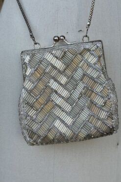 90s Beaded Chain Strap Clutch