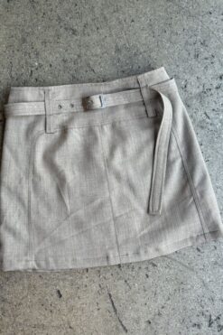 Vintage Belted Mini Skirt