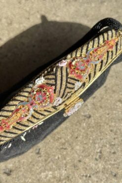 Alternative view of 50s Delill Silk Beaded and Enamel Bag