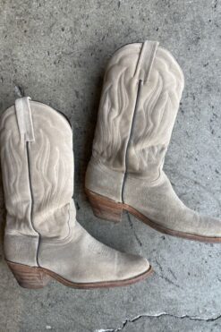 Vintage FRYE Suede Cowboy Boots - 9.5 Mens