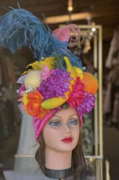 Tropical Fruit and Feathers Headdress