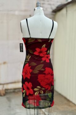 Alternative view of Y2k Charlotte Russe Rose Mesh Dress - S
