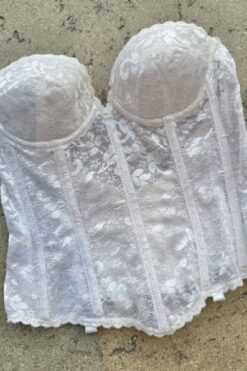 Vintage 60s/70s Carnival Lace Corset - 34B