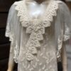 Lorrie Kabala 1980s Lace Kaftan Dress