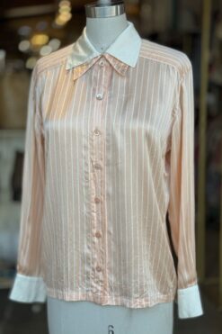 1980s Escada Silk Button Up Blouse