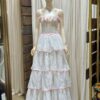 Gunne Sax Ruffle Lace Gown XS