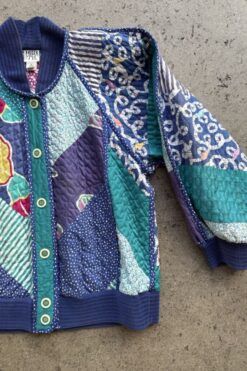 Alternative view of Jeanne Marc Polka Dot Patchwork Coat- S