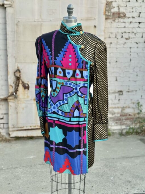 80s Jeanne Marc Whimsical Printed Jacket