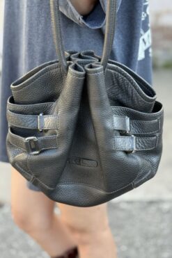 Cole Haan Shoulder Leather Bucket Bag