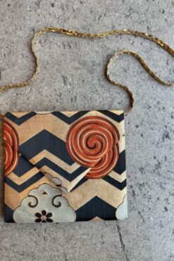 80s Metallic Envelope Clutch Purse