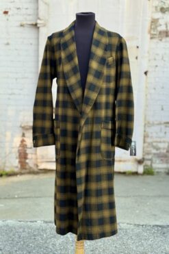 80s Pendleton Wool Plaid Men's Robe