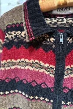 Alternative view of Vintage Striped Chenille Cardigan - M