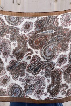Vintage 1930s Japanese Paisley Scarf
