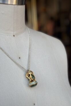 Vtg. Swoboda Monkey Trio Pendant