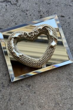 Heart Shaped Mirror Picture Frame