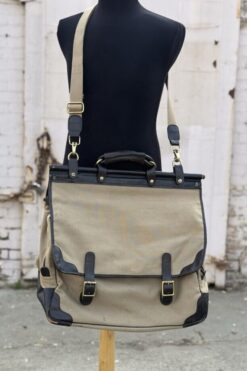 Vintage Wilson's Hand Crafter Canvas Large Messenger Bag