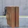 Vintage Leather Double Deck Card Holder with Playing Cards