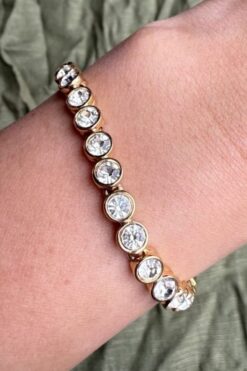 Vintage D'Orlan Swarovski Bracelet - 7"