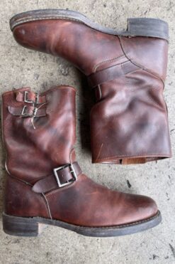 Vintage FRYE Mahogany Engineer Boots - Size 9 1/2