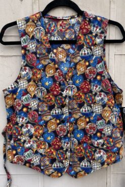 Vintage Christmas Ornaments Vest - Medium