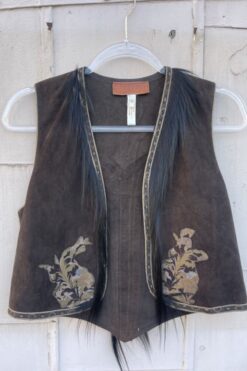 Vintage Roberto Caualli Brown Suede Vest - Small