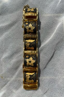 Vintage Damascene Link Bracelet