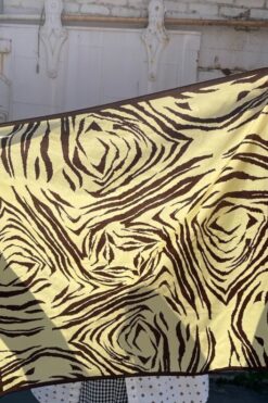 Animal Stripe Print Vintage Scarf