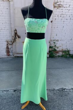 00s Pastel Mint Green Gwyneth Two-Piece - S/M