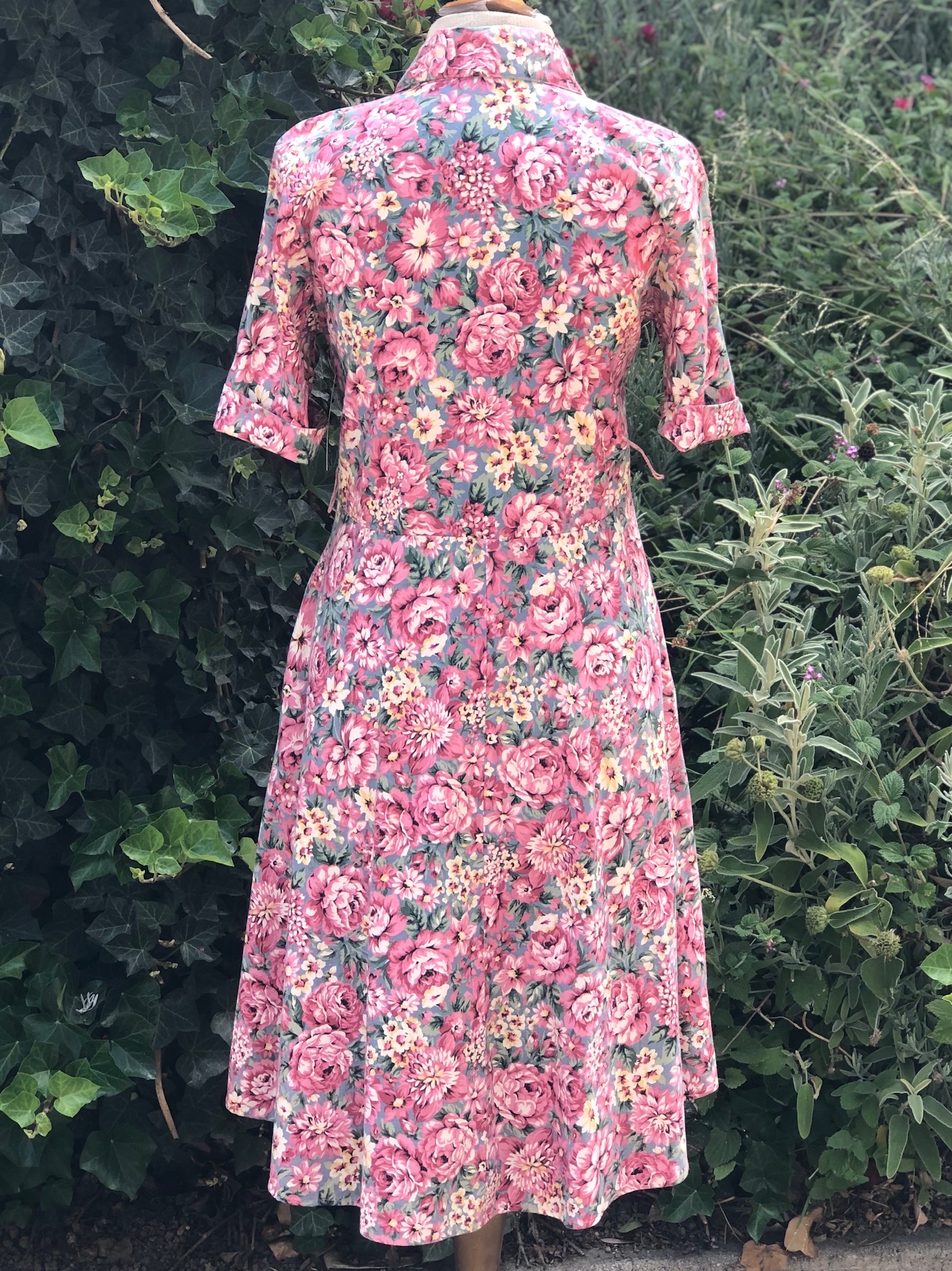 Vintage Handmade Rose Print Dress – Hotbox Vintage