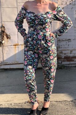 SOLD 90s Floral Jumpsuit