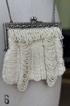 1960s Pearl Beaded Silk Purse