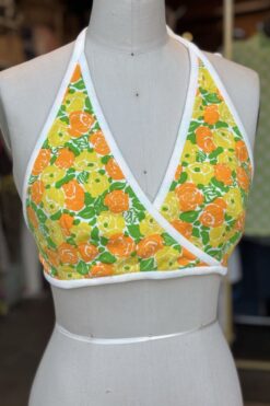 60s Lilly Pulitzer Floral Halter Bra top