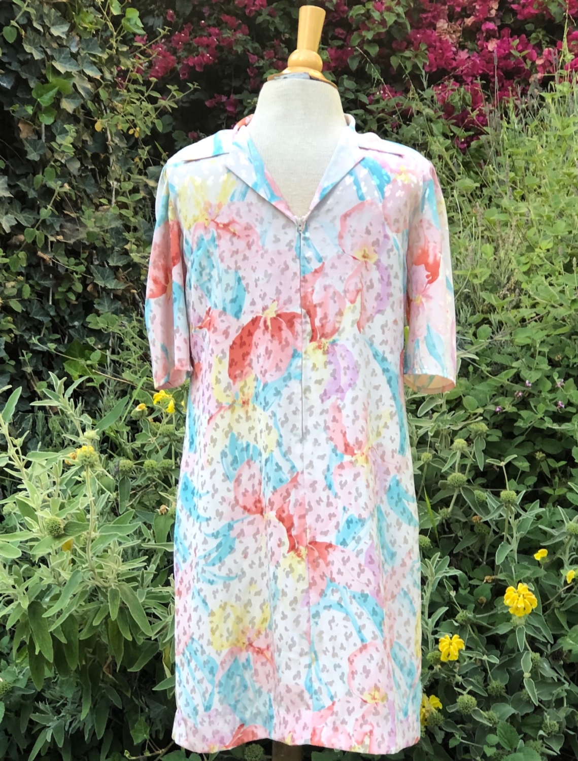 Pastel Watercolor Dress Hotbox Vintage